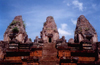Angkor, Cambodia / Cambodge: Pre Rup - built as the state temple of king Rajendravarman - It is a temple mountain of combined brick, laterite and sandstone construction - photo by Miguel Torres