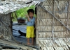 Cambodia / Cambodge - Chong Khneas floating village: young child (photo by R.Eime)