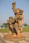 Yaound, Cameroon: family monument - photo by B.Cloutier