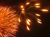 Niagara Falls, Ontario, Canada / Kanada: fireworks fill the sky in most summer nights - photo by R.Grove