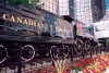 Canada / Kanada - Calgary (Alberta): steam locomotive at  Canadian Pacific Railway HQ (photo by M.Torres)