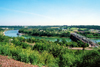 Canada / Kanada - Edmonton, Alberta: the North Saskatchewan river - from the north bank - photo by M.Torres