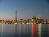 Toronto, Ontario, Canada / Kanada: skyline - dusk - photo by R.Grove
