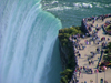 Niagara Falls, Ontario, Canada / Kanada: Horseshoe Falls and Table Rock from Skylon tower - photo by R.Grove