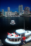 Canada / Kanada - Vancouver: aqua bus - passengers boarding - boat - photo by D.Smith