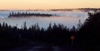 Canada / Kanada - Saskatchewan: mist over the trees - sunrise - photo by M.Duffy