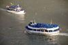 Niagara Falls, Ontario, Canada: Maid of the Mist VII meets Maid of the Mist V - Niagara river - tour boats in the Niagara Gorge - photo by M.Torres
