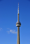 Toronto, Ontario, Canada: CN Tower - the tallest free-standing structure in the Americas - 553.33 metres tall communications and observation tower built by the Canadian National Railway - photo by M.Torres
