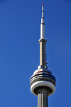 Toronto, Ontario, Canada: CN Tower and its 102-metre tall broadcast antenna - designed by John Andrews Architects - photo by M.Torres