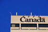 Winnipeg, Manitoba, Canada: 'Canada' sign - top of the Canadian Grain Commission Building - Main Street - photo by M.Torres