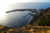 So Filipe, Fogo island - Cape Verde / Cabo Verde: harbour seen from above - photo by E.Petitalot