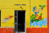 So Filipe, Fogo island - Cape Verde / Cabo Verde: painting on a restaurant wall - 'Ponto Frio' - photo by E.Petitalot