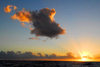 Brava island - Cape Verde / Cabo Verde: sunset on Atlantic ocean - lone cloud - photo by E.Petitalot