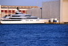 Barcelona, Catalonia: super-yacht moored in the Port Vell - photo by M.Torres