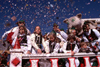 Catalonia / Catalunya - Solsona, Solsons, Lleida province: confetti from the float - carnival - photo by F.Rigaud