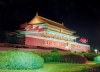 Beijing, China: Mao Tse Tung at night - Tien Anmen - photo by M.Torres