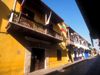 Colombia - Cartagena: street in the old city - photo by D.Forman