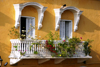 Cartagena, Colombia: colonial balcony with flowers - photo by Cpt. Theodor