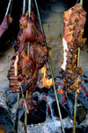 Zipaquir, department of Cundinamarca, Colombia: typical Colombian food - delicious meat on the spike - churrasco - photo by E.Estrada