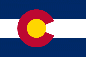 Colorado flag - United States of America / Estados Unidos / Etats Unis / EE.UU / EUA / USA