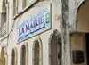 Moroni, Grande Comore / Ngazidja, Comoros islands: sign at the City Hall - place de Badjanani - Mairie - photo by M.Torres