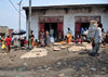 Goma, Nord-Kivu, Democratic Republic of the Congo: street market - mats with garlic - photo by M.Torres