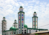 Brazzaville, Congo: green domed mosque - near Rue des Snegalais, Poto-Poto - photo by M.Torres