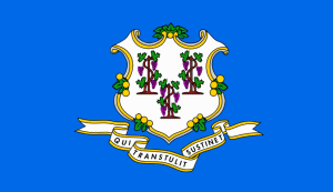 Connecticut flage - Motto: Qui transtulit sustinet - United States of America / Estados Unidos / Etats Unis / EE.UU / EUA / USA