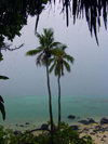 Cook Islands - Aitutaki island: stormy view of the lagoon - photo by B.Goode