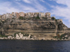 Corsica - Bonifacio: building on the edge - houses on the cliffs (photo by J.Kaman)