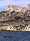 Corsica - Bonifacio (Corse-du-Sud): building on the edge (photo by J.Kaman)