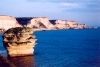 Corsica - Bonifacio: the white cliffs of Bonifacio - grain de sable (photo by M.Torres)