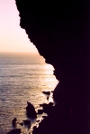 Corsica - Bonifacio: cliff at dusk (photo by M.Torres)