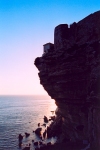 Corsica - Bonifacio: cliff at dusk II (photo by M.Torres)
