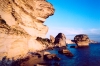 Corsica - BBonifacio: the white cliffs of Bonifacio III - grain de sable (photo by M.Torres)