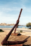 Corsica / Corse - Corsica - Ile Rousse: old anchor by the harbour (photo by M.Torres)