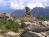 Corsica -  Bavella (Corse du Sud): mountains and rocks (photo by J.Kaman)