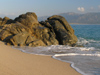 Corsica - Propriano area: on the seashore - Mediterranean sand - beach (photo by J.Kaman)
