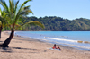 Playa Herradura, Puntarenas province, Costa Rica: coconut trees and horseshoe beach - photo by M.Torres