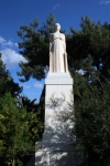 Crete - : Neapoli, Mirambelou (Lassithi prefecture): statue (photo by Alex Dnieprowsky)