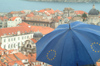 Croatia - Dubrovnik: joining the EU - umbrella - photo by J.Banks