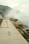 Croatia - Dubrovnik: Stormy day on Po Parela - photo by J.Banks