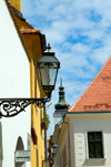 Croatia - Zagreb: street lamp near St Mark's church - Upper Town - photo by P.Gustafson