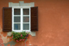Croatia - Cakovec: window with flowers - photo by P.Gustafson