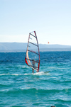 Croatia - Brac island - Bol: windsurfer in the Adriatic - Hvar canal - photo by P.Gustafson