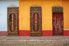 Trinidad / TND, Cuba: colonial street - doors - photo by A.Ferrari