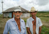 Cuba - Holgun province - two farmworkers working their land and tilling their soil - photo by G.Friedman