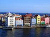 Curacao - Willemstad / CUR: colourful office buildings (photo by Robert A. Ziff)