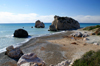 Petra Tou Romiou - Paphos district, Cyprus: beach and islets - photo by A.Ferrari