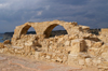 Kourion - Limassol district, Cyprus: ruins of a Roman basilica - arches - photo by A.Ferrari